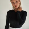Боди DARIA Black Rib