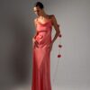 Платье Maxi Flower Coral